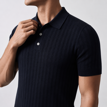 Men's Knitted Polo Shirt – Old Money Style