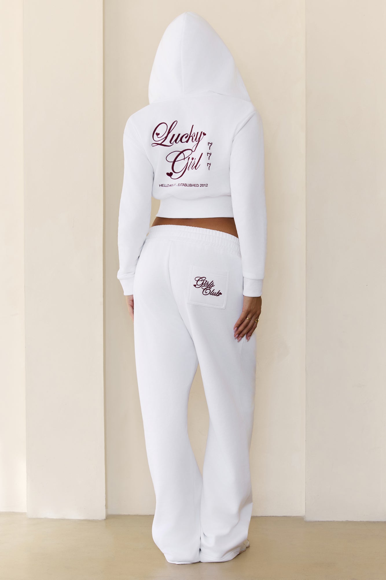 BASE Girls Club Sweatpants White