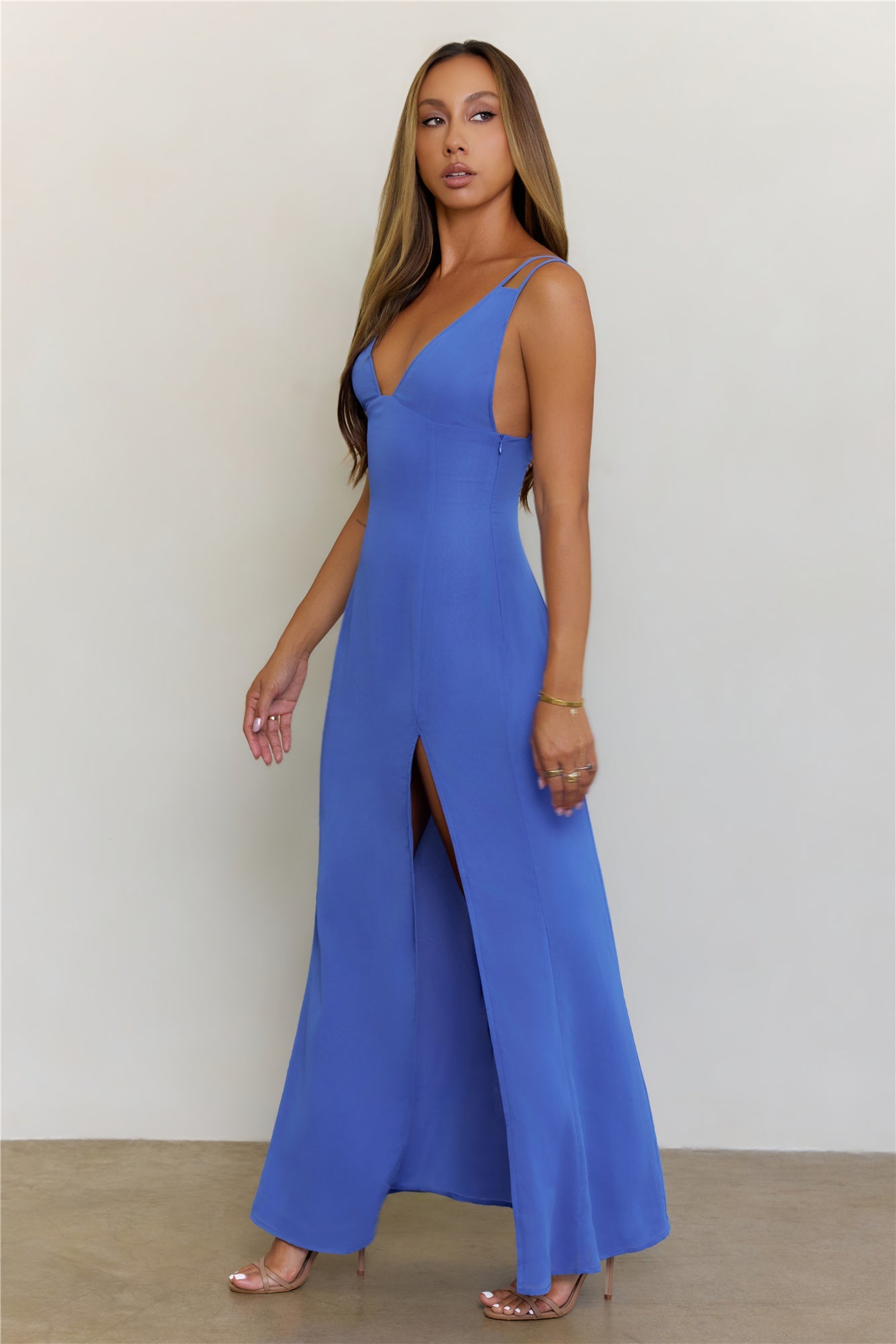Spin Into Daylight Maxi Dress Cobalt