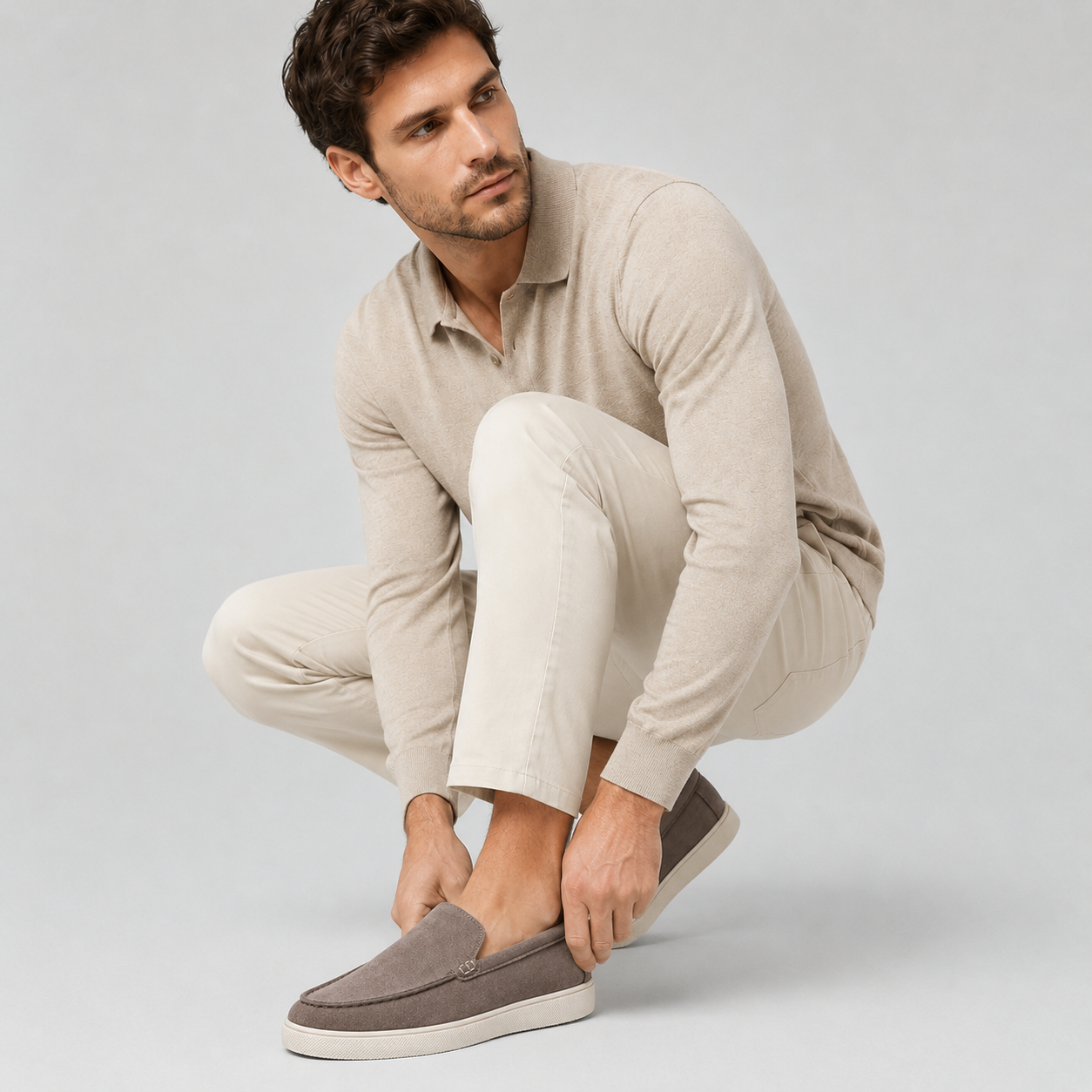 Men's Suede Slip-On Loafers