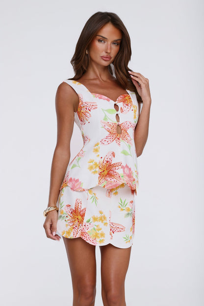 Bloomscape Mini Skirt Floral