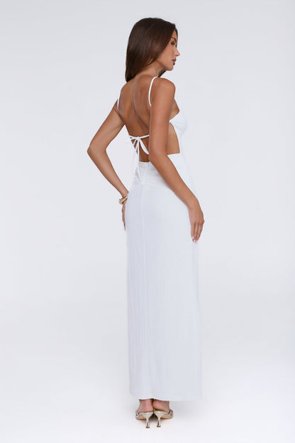 Soft Sunbeam Maxi Dress White