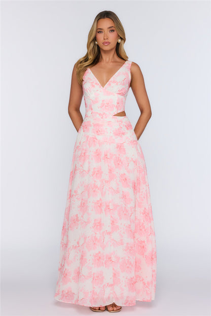 Wrapped In Pretty Maxi Dress Pink
