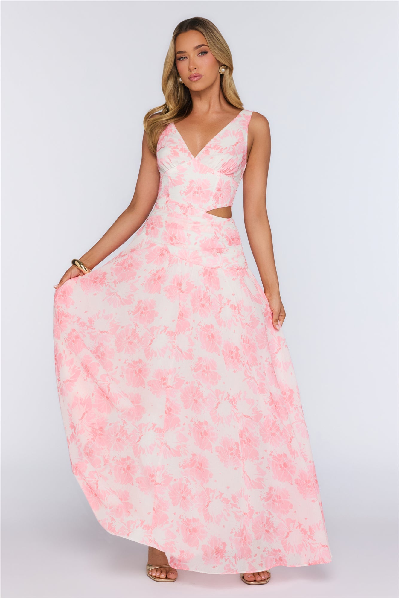 Wrapped In Pretty Maxi Dress Pink