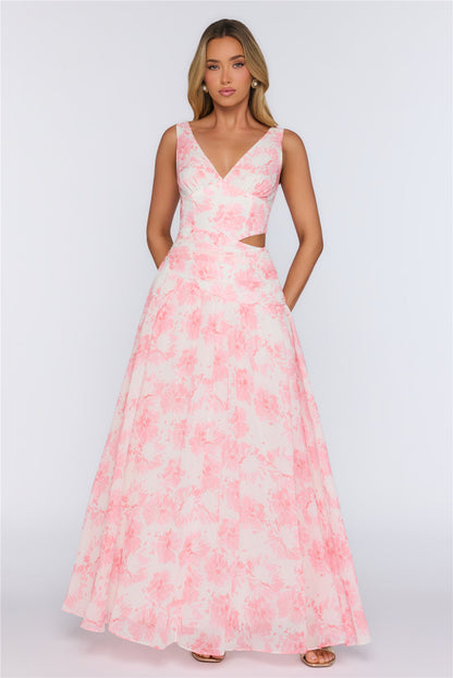 Wrapped In Pretty Maxi Dress Pink