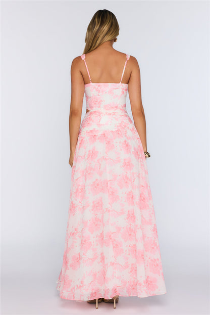 Wrapped In Pretty Maxi Dress Pink