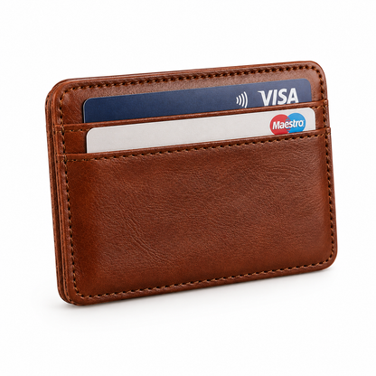 Men's Leather Money Clip Wallet