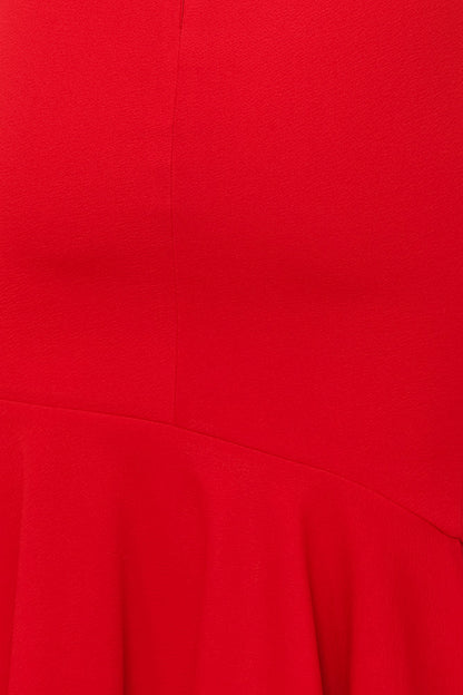Night Shine Midi Dress Red