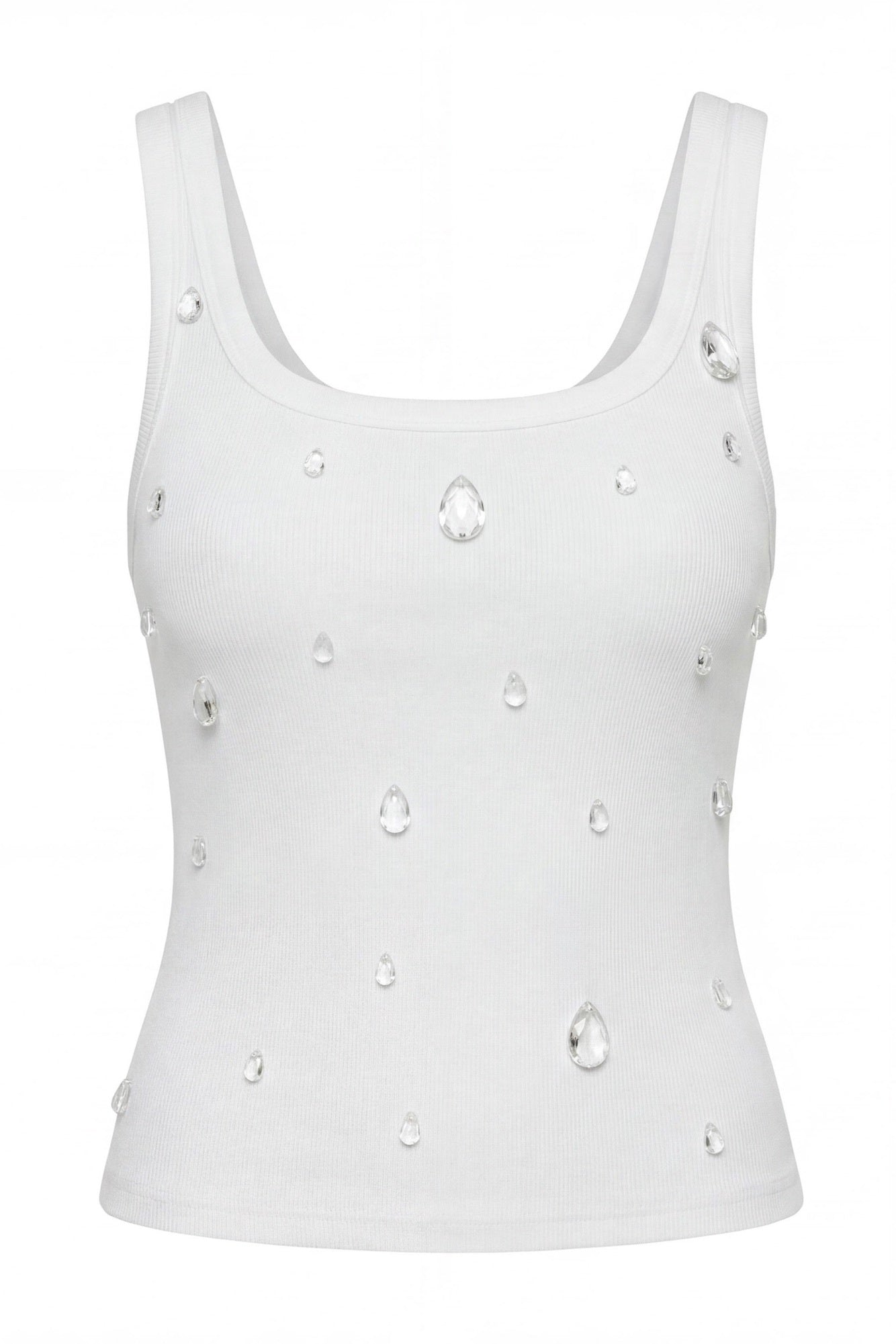 Summer Splash Tank Top White