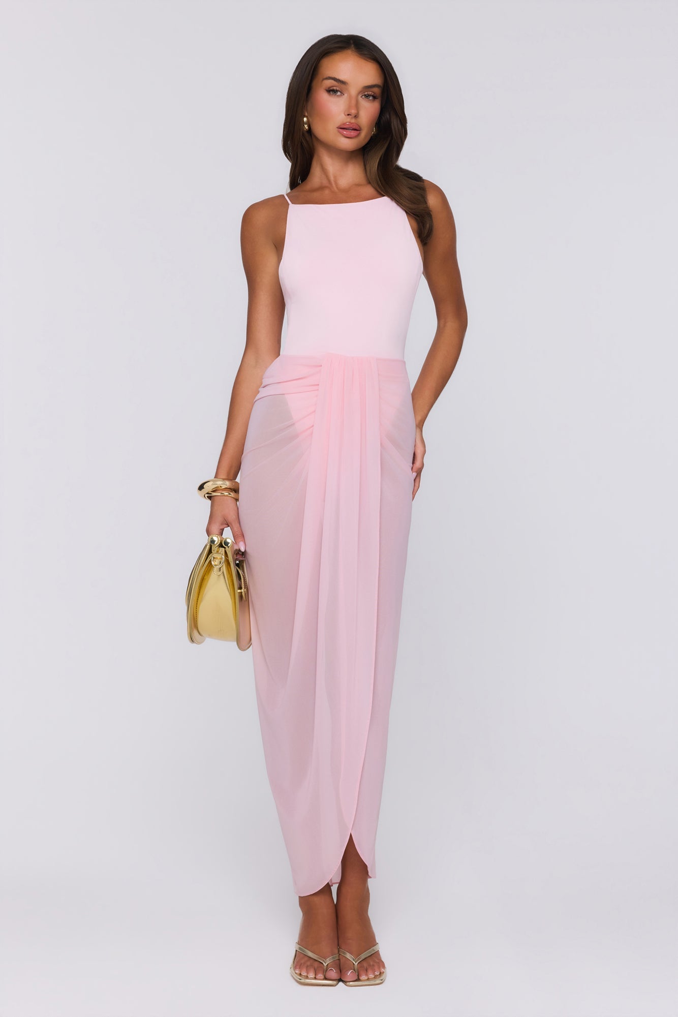 Sea Foam Dreams Maxi Dress Pink