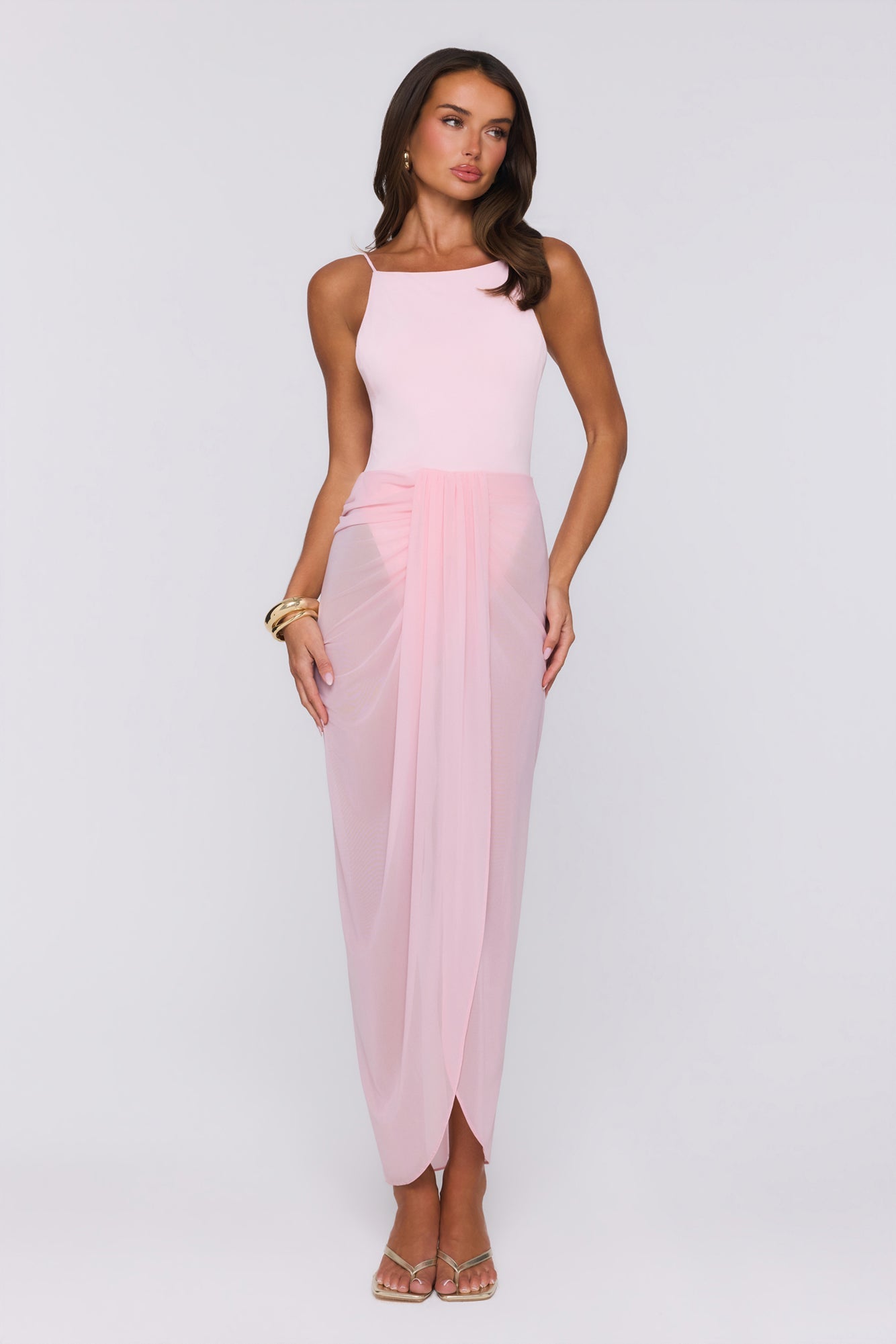 Sea Foam Dreams Maxi Dress Pink