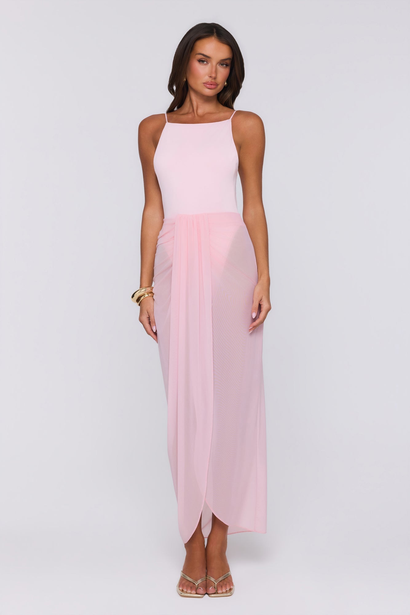 Sea Foam Dreams Maxi Dress Pink