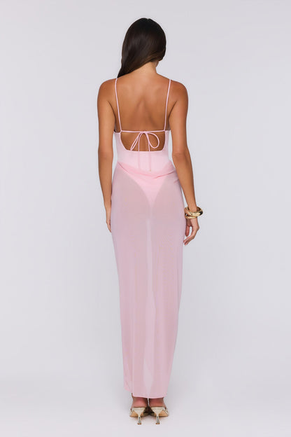 Sea Foam Dreams Maxi Dress Pink