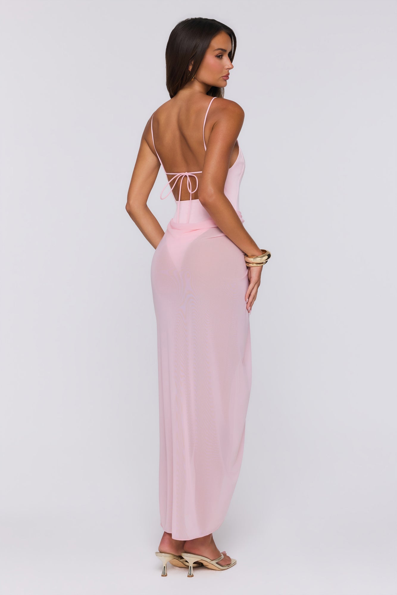 Sea Foam Dreams Maxi Dress Pink
