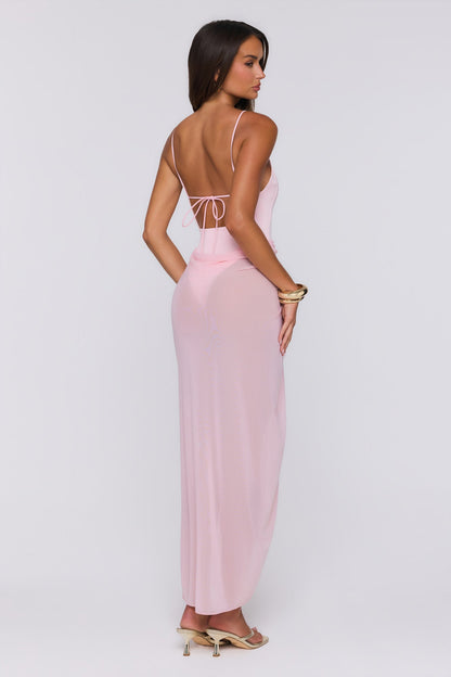Sea Foam Dreams Maxi Dress Pink