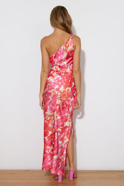 She Is Beauty Midi Dress Pink