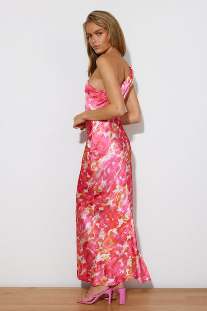 She Is Beauty Midi Dress Pink