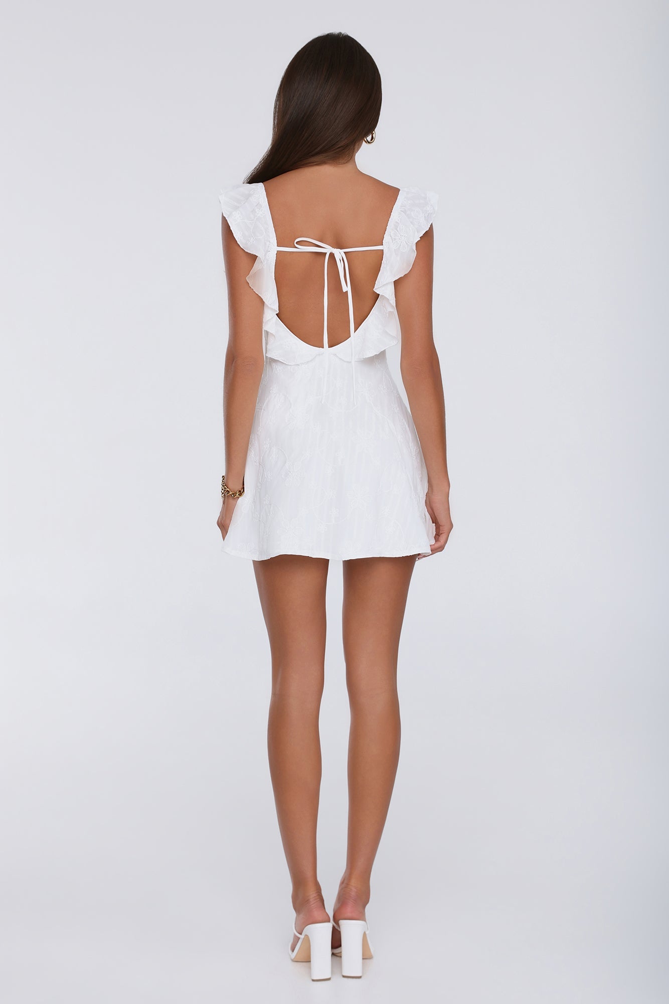 Happy Hour Glow Mini Dress Cream