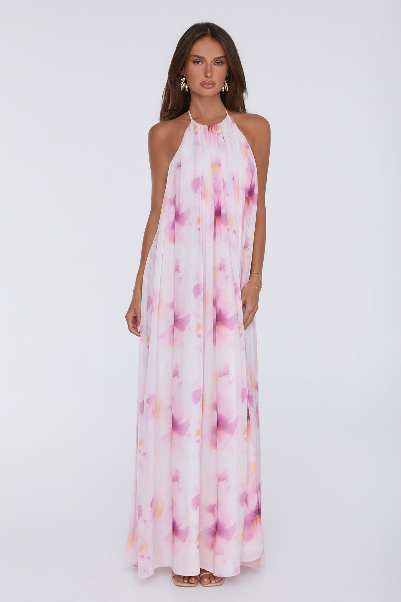 Radiant Queen Halter Maxi Dress Lilac