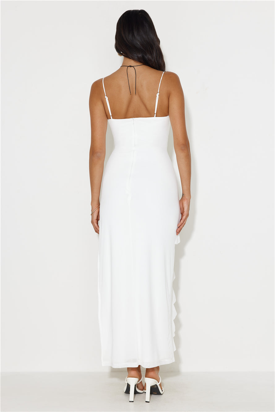 Included Guest Mesh Maxi Dress White