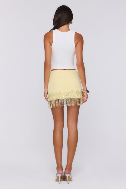 Snap Happy Embellished Tank Top White