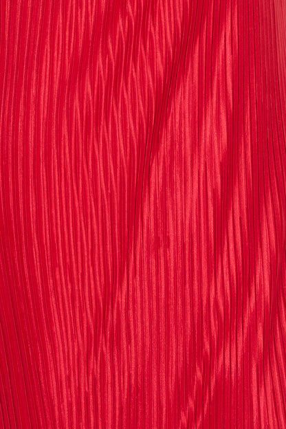 Special Events Pleated Halter Maxi Dress Red