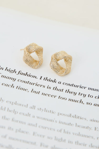 Pure And Simple Earrings Gold