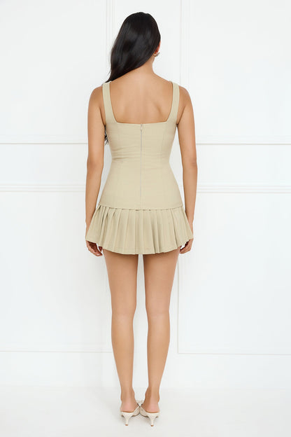 Stylish Affair Skort Beige