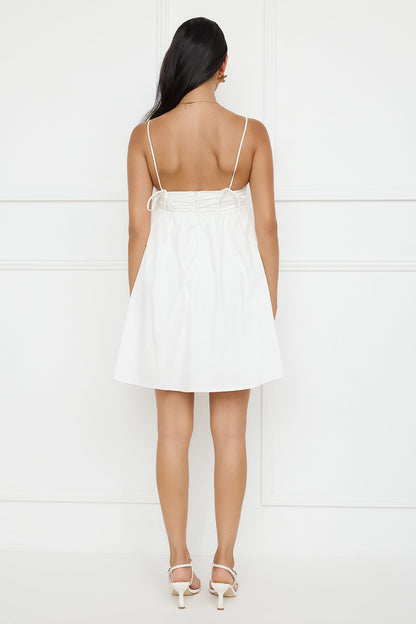 Sands Of Paradise Mini Dress White
