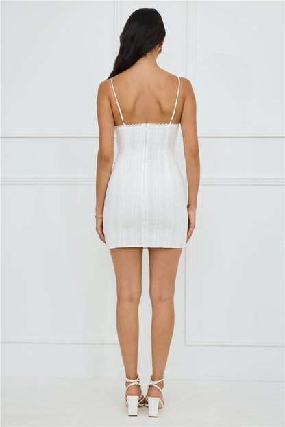 Simply Chic Mini Dress White