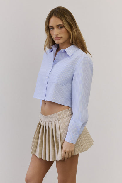 Luxe Leadership Long Sleeve Shirt Blue
