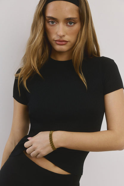 Rewrite The Rules Knit T-Shirt Black