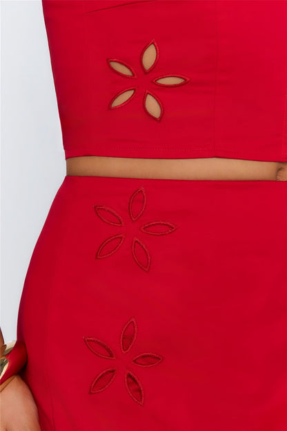Playfully Yours Skort Red