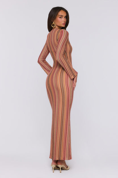 Crystal Coast Knit Maxi Dress Multi