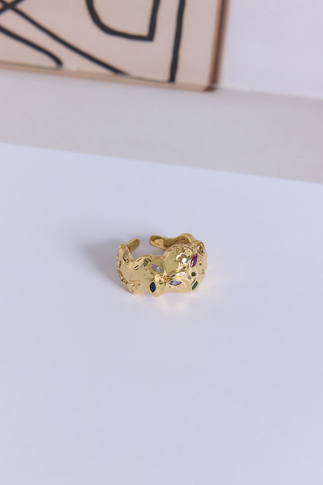 Ocean Edit Ring Gold