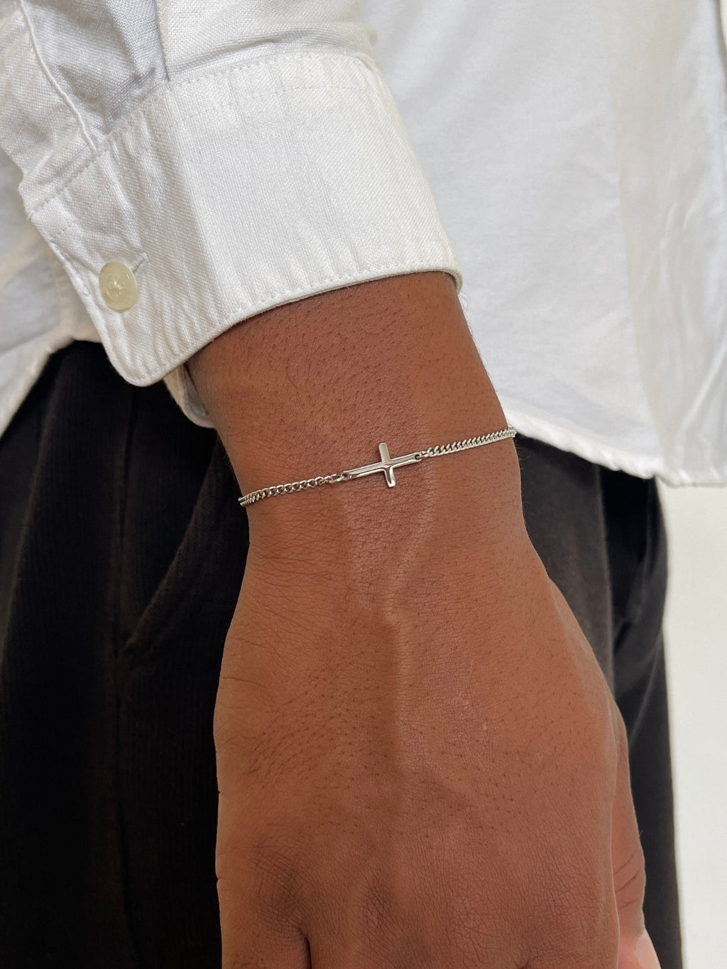Kreuzarmband | Silber