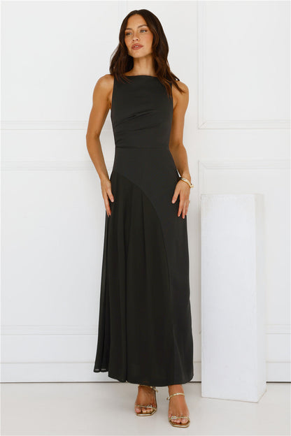 Strut With Style Maxi Dress Black