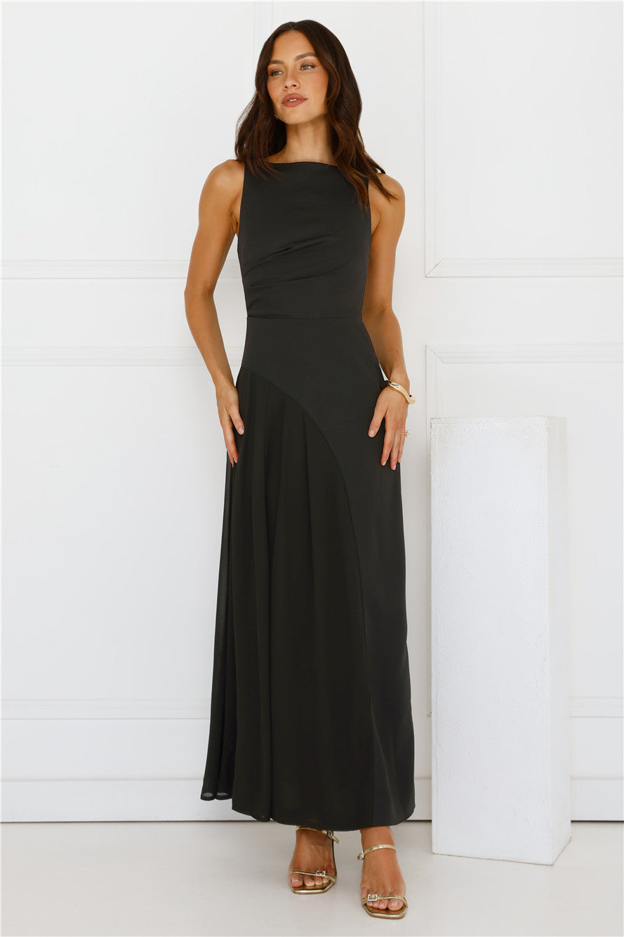 Strut With Style Maxi Dress Black