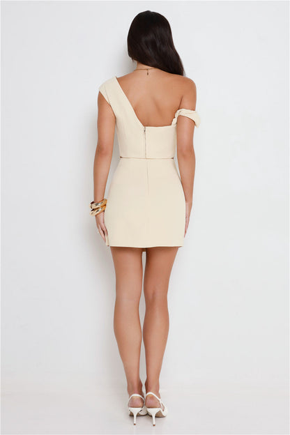 The Standard Tailored Mini Skirt Lemon