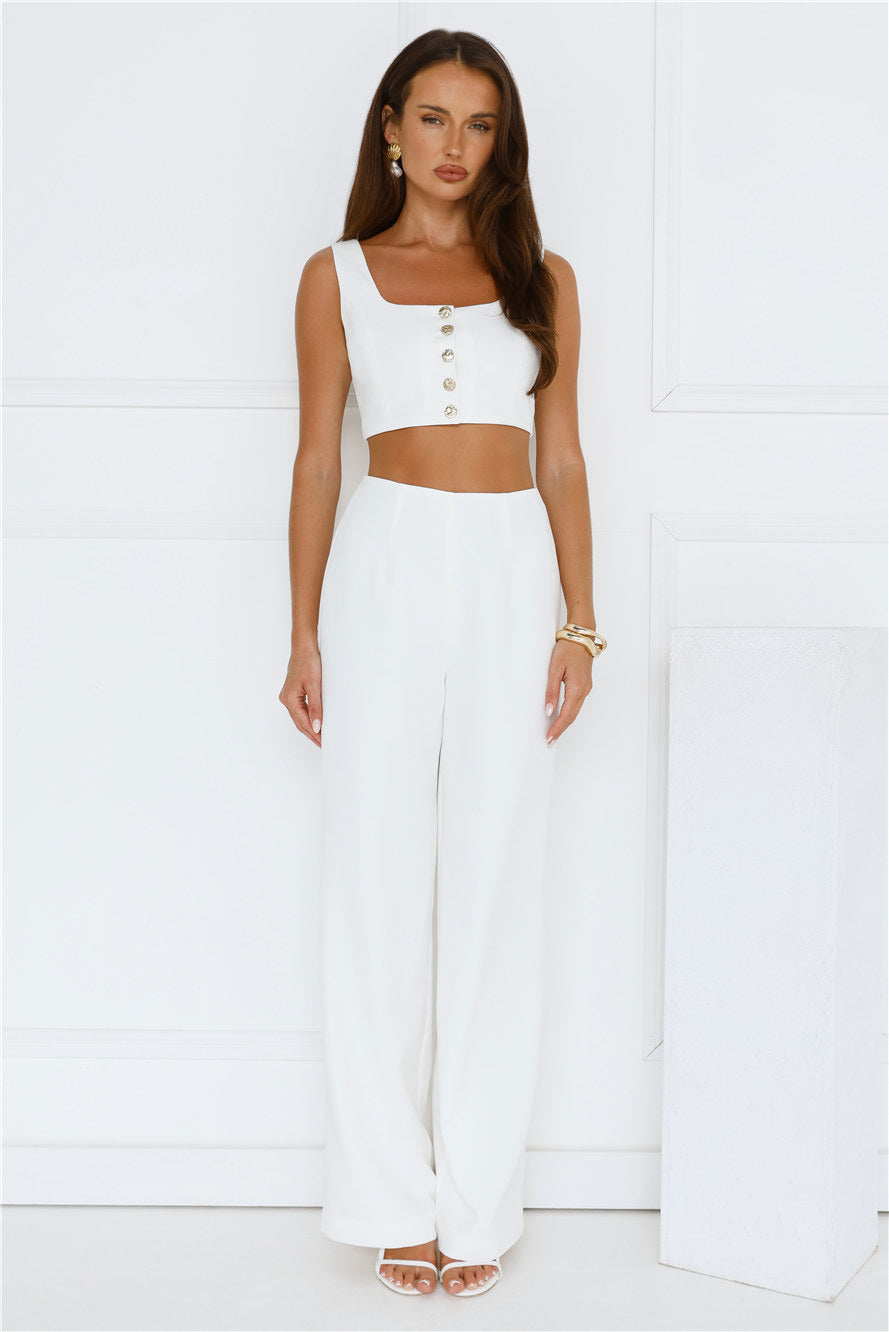 Basking In Style Pants Cream
