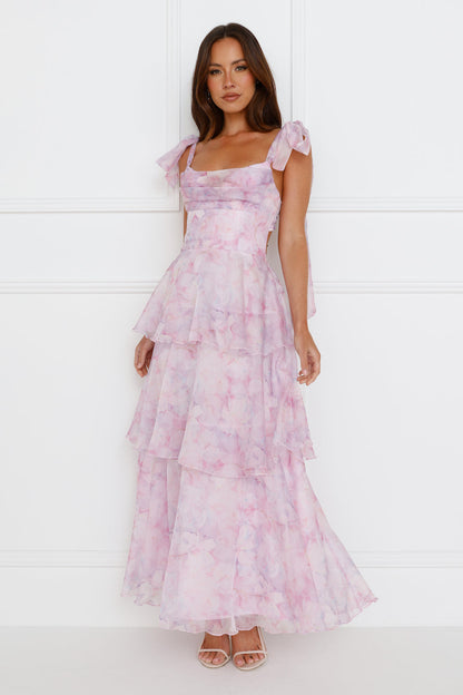 Paisley Maxi Dress Purple