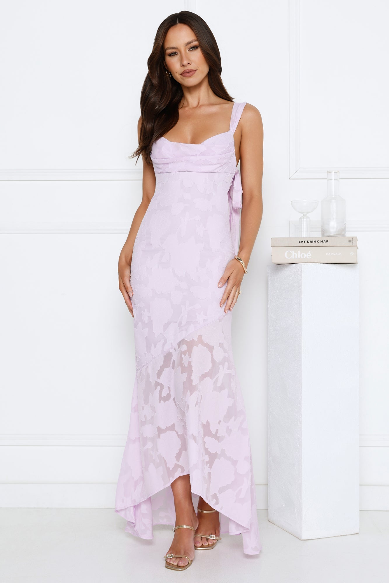 Enchanted Empire Maxi Dress Lilac