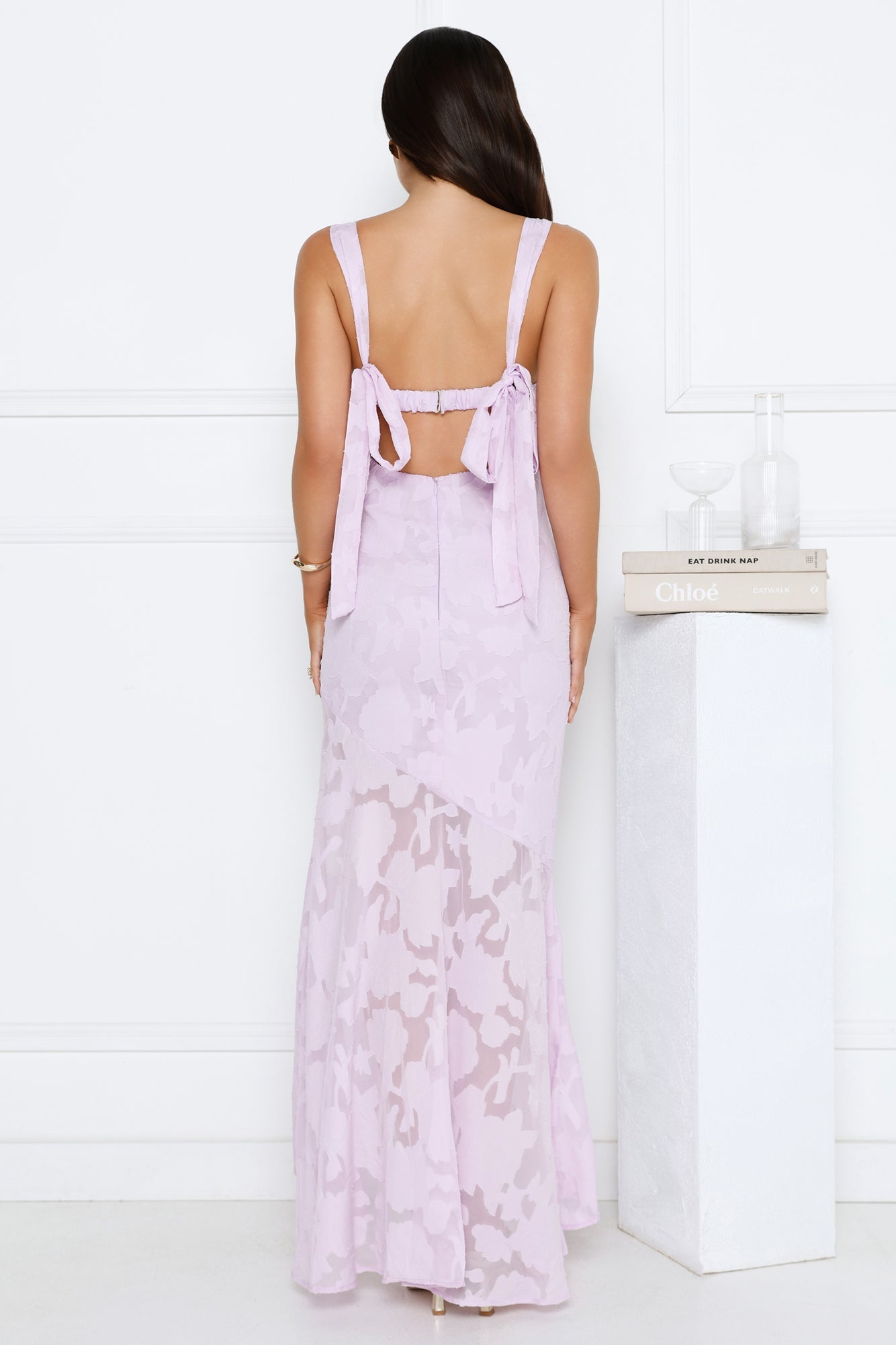 Enchanted Empire Maxi Dress Lilac