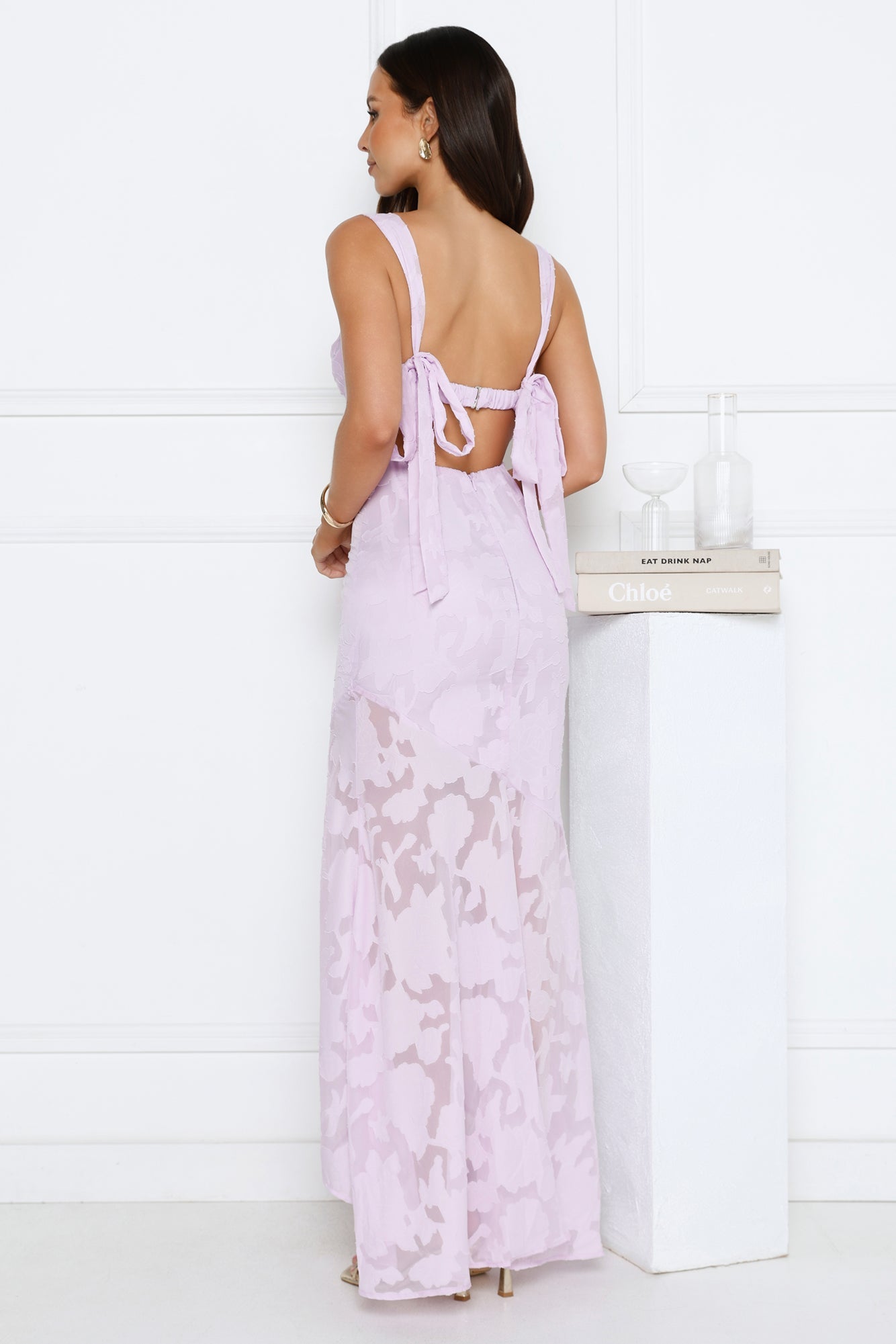 Enchanted Empire Maxi Dress Lilac