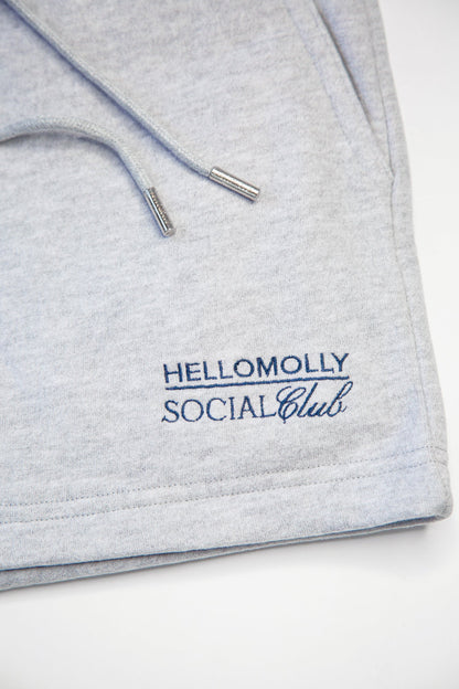 BASE Social Club Sweat Shorts Grey Marle