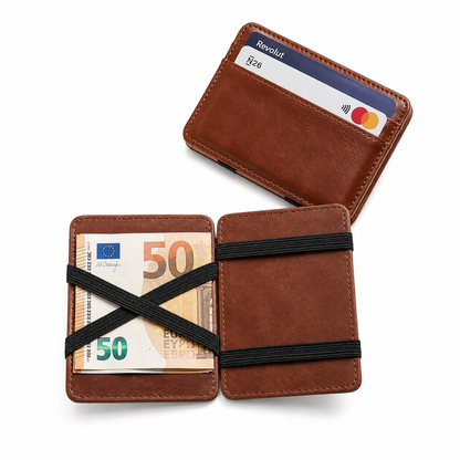 Men's Leather Money Clip Wallet