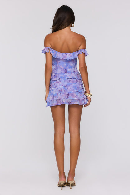 Into The Floral Mini Skirt Lilac
