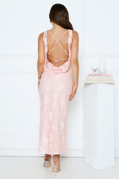 Secret Garden Affair Midi Dress Pink