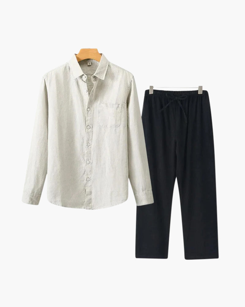 Salzburg Leinen-Set – Resort-Herrenbekleidung