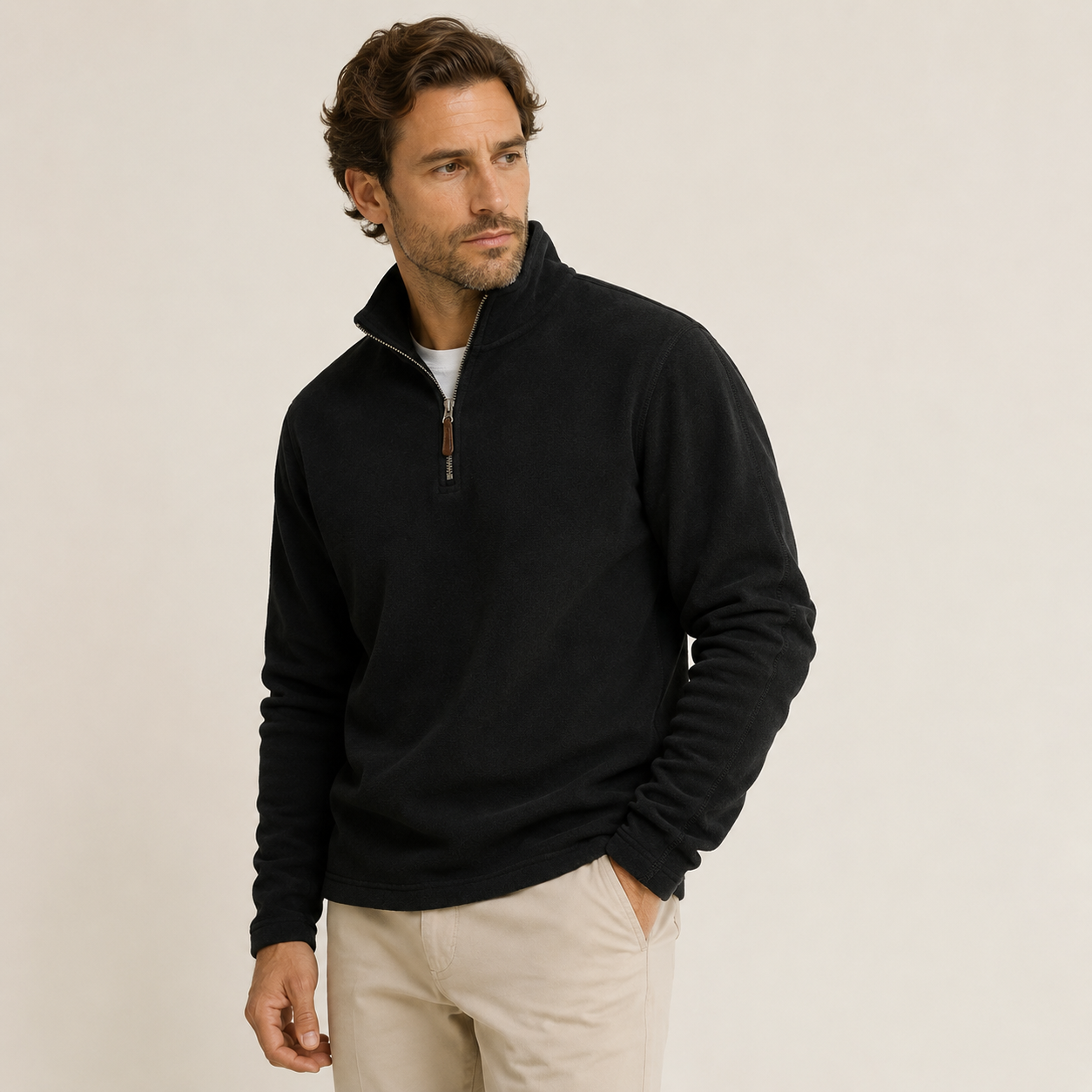 Men's Quarter-Zip Fleece Pullover